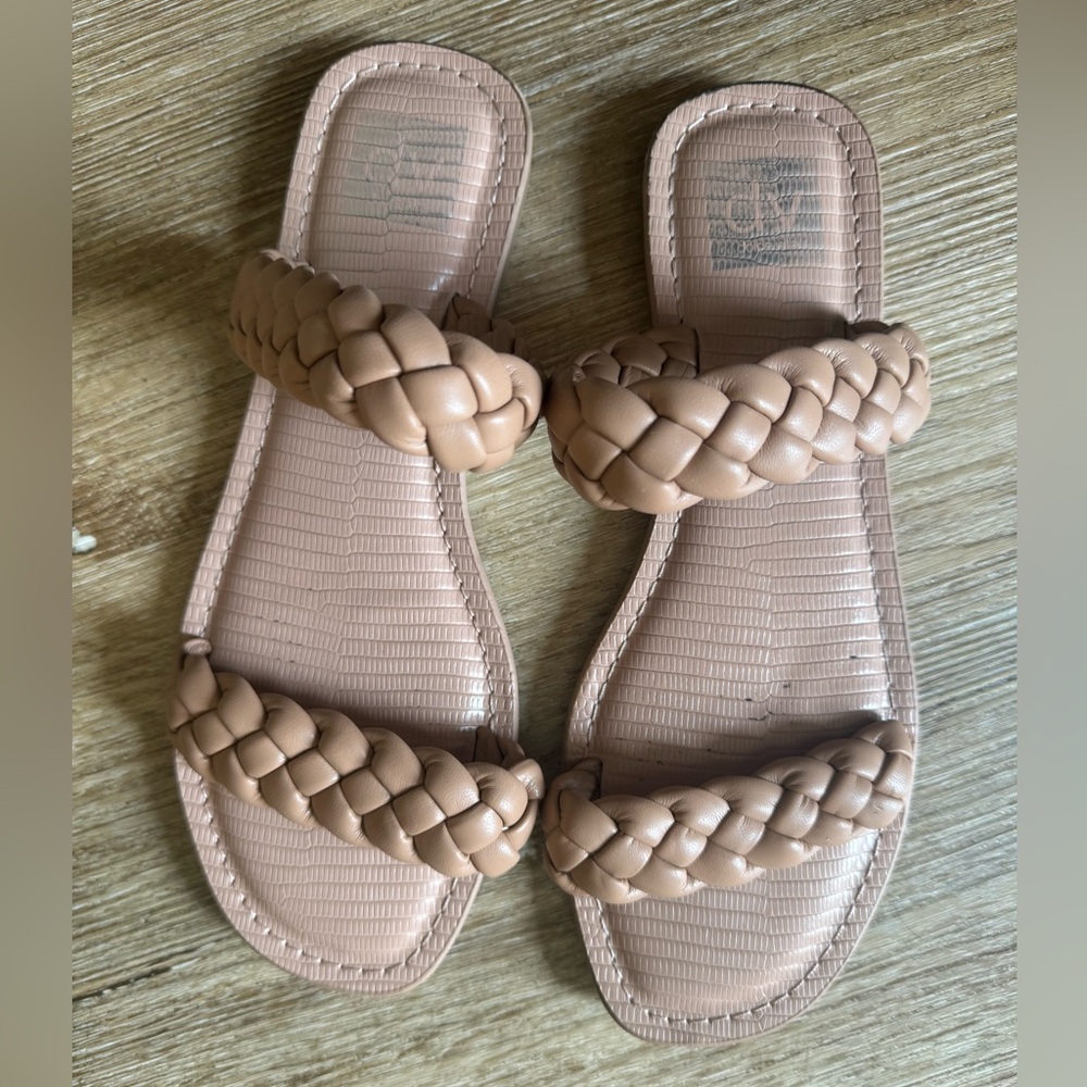 Dolce Vita Women's Beige Braided Sandals